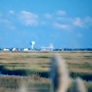 Brigantine Island and Hotel as seen from the Mainland
