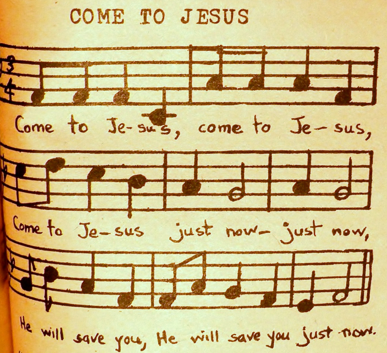 Song Come to Jesus - photo.
