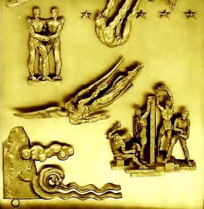 A portion of The Great Bronze door of The Shrine to Life atThe Mount of the House of the Lord.