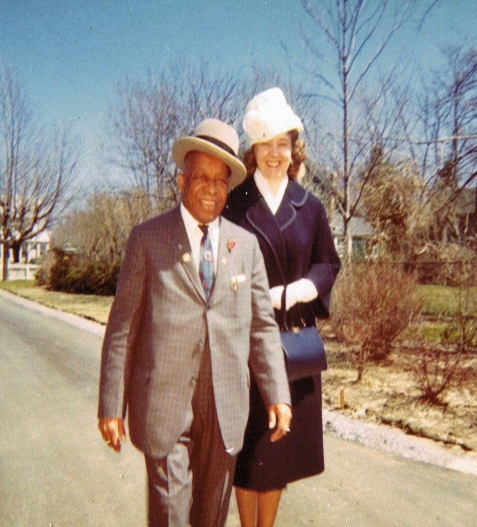 FATHER and MOTHER DIVINE taking a walk in Sayville, L.I.,N.Y.