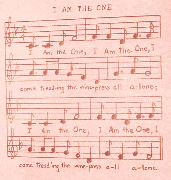 The music to the song 'I Am the One'