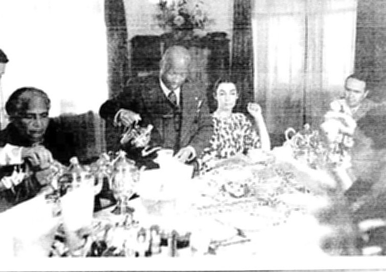 FATHER DIVINE Serving the Table in the  Kingston Mansion.