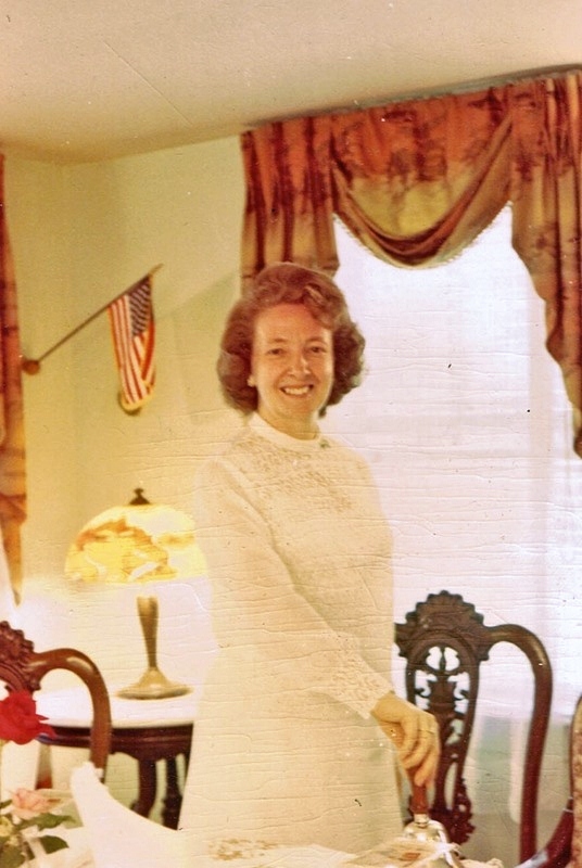 MOTHER DIVINE ringing the bell in the dining room Home of the Soul, Sayville, L.I.,N.Y.