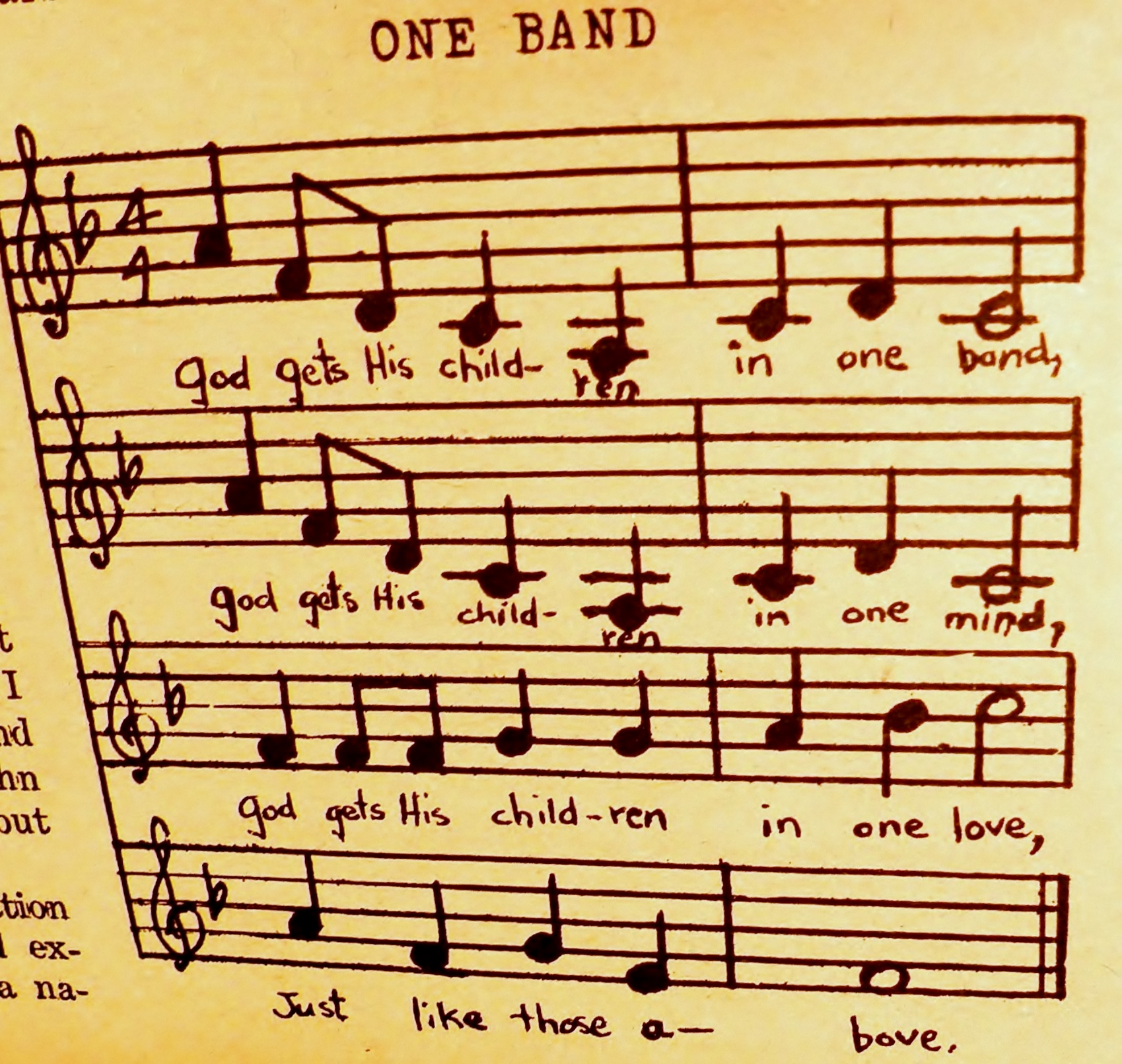 Song 'One Band' - photo.