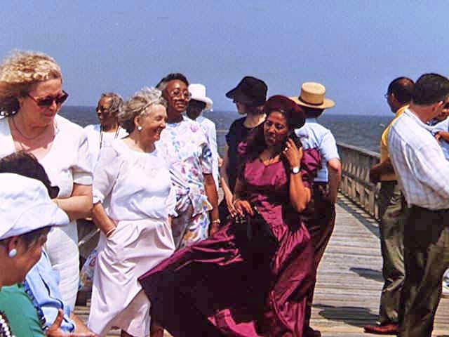 Picture of MOTHER DIVINE and group at the Great South Bay